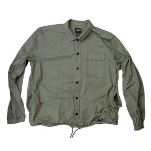 Dickies Olive Green Coach-Style Windbreaker Jacket